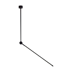 Потолочный светильник черного цвета с поворотным вытянутым плафоном Trumpet tube варинант исполнения - 1 | Loft Concept в Ростове-на-Дону