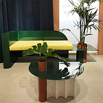 Дизайнерский журнальный стол с рельефным основанием Dutynor варинант исполнения - 3 | Loft Concept в Ростове-на-Дону