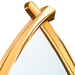 Зеркало овальное в деревянной золотистой раме Oval Gold Lines варинант исполнения - 2 | Loft Concept в Ростове-на-Дону