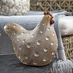Статуэтка курица с текстурной поверхностью бежевого цвета Rustic Chicken варинант исполнения - 3 | Loft Concept в Ростове-на-Дону