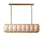 Люстра с абажуром из прямоугольных мраморных панелей Calling to Shine варинант исполнения - 7 | Loft Concept в Ростове-на-Дону