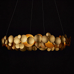 Люстра круглая из многослойных золотых дисков Metal Disc Chandelier варинант исполнения - 6 | Loft Concept в Ростове-на-Дону