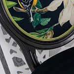 Стул чёрный из натурального бука с изображением птица в саду Blooming Magnolias варинант исполнения - 3 | Loft Concept в Ростове-на-Дону