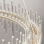 Люстра круглая с прозрачными стеклянными трубками 51 см Nembus варинант исполнения - 11 | Loft Concept в Ростове-на-Дону