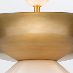 Подвесной светильник латунного цвета с конусовидным белым плафоном Quintiesse варинант исполнения - 11 | Loft Concept в Ростове-на-Дону