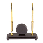 Часы настольные с двумя ручками из натурального камня Stone Clock варинант исполнения - 7 | Loft Concept в Ростове-на-Дону