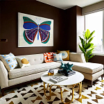 Дизайнерский журнальный столик чёрный с круглой столешницей Arycy варинант исполнения - 4 | Loft Concept в Ростове-на-Дону