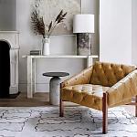 Дизайнерский журнальный стол с чёрной круглой столешницей Visanyp варинант исполнения - 3 | Loft Concept в Ростове-на-Дону