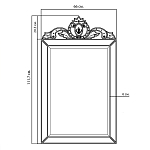 Зеркало настенное в раме Venetian Mirror варинант исполнения - 2 | Loft Concept в Ростове-на-Дону