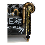 Диван в Лофт Честерфильд граффити из винтажной кожи GRAFFITI PARA Chesterfield варинант исполнения - 6 | Loft Concept в Ростове-на-Дону