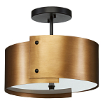 Потолочный светильник круглый светодиодный Semicircular Gold Panels старинная латунь варинант исполнения - 3 | Loft Concept в Ростове-на-Дону