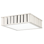 Потолочный светильник квадратный с гофрированным серебрянным абажуром Millennium варинант исполнения - 2 | Loft Concept в Ростове-на-Дону