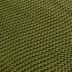 Плед из хлопка жемчужной вязки оливкового цвета Waffle Comfort варинант исполнения - 3 | Loft Concept в Ростове-на-Дону