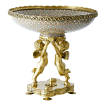 Чаша фарфоровая на двух бронзовых ангелах Eden Garden варинант исполнения - 2 | Loft Concept в Ростове-на-Дону