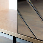 ТВ-тумба с зеркальным декором Serena TV-Stand варинант исполнения - 4 | Loft Concept в Ростове-на-Дону