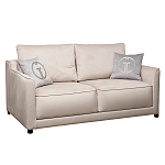 Диван двухместный раскладной светло-серый с кантом Pride варинант исполнения - 1 | Loft Concept в Ростове-на-Дону