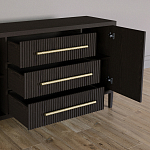 Буфет Primo с тремя ящиками и двумя фасадами Темный орех варинант исполнения - 4 | Loft Concept в Ростове-на-Дону