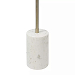 Торшер золотистый с 2-мя подвижными плафонами на белом мраморном основании Streams of Light варинант исполнения - 3 | Loft Concept в Ростове-на-Дону