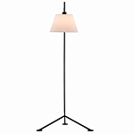 Торшер с черным наклонным корпусом и конусовидным абажуром Black Tripod варинант исполнения - 3 | Loft Concept в Ростове-на-Дону