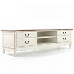 ТВ-тумба в стиле прованс из массива берёзы Interiors Romance варинант исполнения - 2 | Loft Concept в Ростове-на-Дону