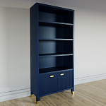 Книжный Стеллаж Elsa Dreams Blue с задней стенкой варинант исполнения - 2 | Loft Concept в Ростове-на-Дону