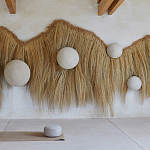 Большая дизайнерская Инсталляция из соломы RAFFIA Installation  варинант исполнения - 2 | Loft Concept в Ростове-на-Дону