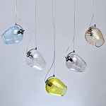 Люстра линейная с 5-ю разноцветными стеклянными плафонами Kaleido варинант исполнения - 4 | Loft Concept в Ростове-на-Дону