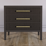 Тумба Primo  с тремя ящиками шпон темный орех варинант исполнения - 2 | Loft Concept в Ростове-на-Дону