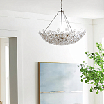 Люстра декорированная цветами из стекла Lightness of Flowers варинант исполнения - 3 | Loft Concept в Ростове-на-Дону