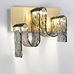 Бра волнистой формы из фактурного стекла Big Wave варинант исполнения - 2 | Loft Concept в Ростове-на-Дону