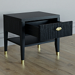 Прикроватная тумбочка с ящиком Elsa Dreams Black варинант исполнения - 2 | Loft Concept в Ростове-на-Дону