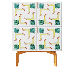 Тумба  с рисунком Short Pina Colada Orange варинант исполнения - 1 | Loft Concept в Ростове-на-Дону