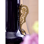 Ваза темно-синяя фарфоровая с бронзовыми ручками и ножками Eden Garden варинант исполнения - 5 | Loft Concept в Ростове-на-Дону