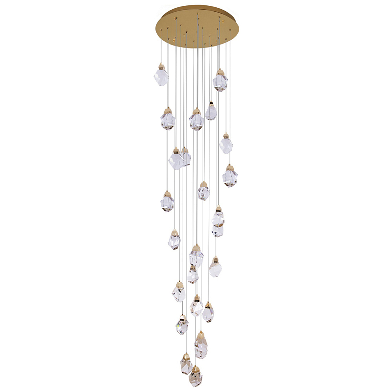       Esme Crystal Brass Cascade Chandelier 25    -- | Loft Concept 