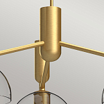 Люстра с 3-мя прозрачными полусферическими плафонами из стекла Alora Mood варинант исполнения - 3 | Loft Concept в Ростове-на-Дону