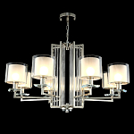 Люстра с 8-ю цилиндрическими плафонами из стекла Laurent варинант исполнения - 8 | Loft Concept в Ростове-на-Дону