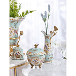 Шкатулка голубого цвета с цветочными орнаментами Blue Garden варинант исполнения - 6 | Loft Concept в Ростове-на-Дону