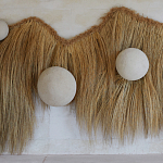 Большая дизайнерская Инсталляция из соломы RAFFIA Installation  варинант исполнения - 5 | Loft Concept в Ростове-на-Дону