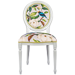 Стул светло-серый из натурального бука с изображением птицы в саду Blooming Birds варинант исполнения - 1 | Loft Concept в Ростове-на-Дону