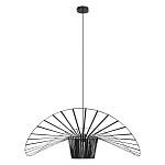 Подвесной светильник чёрного цвета с металлическим каркасом в форме веера Friture Vertigo Pendant варинант исполнения - 1 | Loft Concept в Ростове-на-Дону