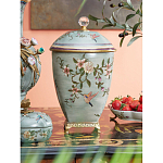 Ваза с крышкой и цветочным узором Genuine Chinese Classics варинант исполнения - 2 | Loft Concept в Ростове-на-Дону