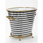 Фарфоровое кашпо Black and white square варинант исполнения - 2 | Loft Concept в Ростове-на-Дону