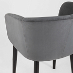 Мягкое кресло на металлических ножках Shaggy Dark Grey варинант исполнения - 6 | Loft Concept в Ростове-на-Дону