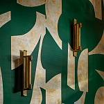 Обои ручная роспись в стиле Арт-деко Symphony Original colourway on Jade silk dupion варинант исполнения - 2 | Loft Concept в Ростове-на-Дону