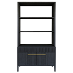 Стеллаж Primo с ящиками Черный дуб  варинант исполнения - 8 | Loft Concept в Ростове-на-Дону