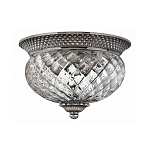 Потолочный светильник с чашеобразным плафоном из толстого волнообразного стекла и широким узорчатым основанием Hinkley варинант исполнения - 5 | Loft Concept в Ростове-на-Дону