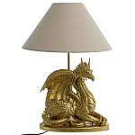 Настольная лампа с абажуром Дракон Golden Dragon Lamp Beige варинант исполнения - 5 | Loft Concept в Ростове-на-Дону