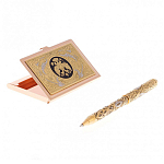 Набор из ручки шариковой металлической и карманной визитницы с гравировкой Герба России Metal Pens варинант исполнения - 3 | Loft Concept в Ростове-на-Дону