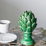 Статуэтка в виде артишока из зелёной керамики с глянцевыми лепестками Artichoke Decor  варинант исполнения - 2 | Loft Concept в Ростове-на-Дону