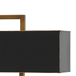 Настольная лампа прямоугольная с черным абажуром Strictness of Forms варинант исполнения - 1 | Loft Concept в Ростове-на-Дону